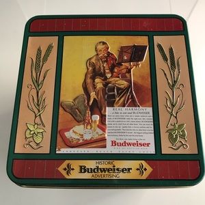 Vintage Anhauser-Bush, Inc. Budweiser EMPTY Tin “Real Harmony” Second in Series